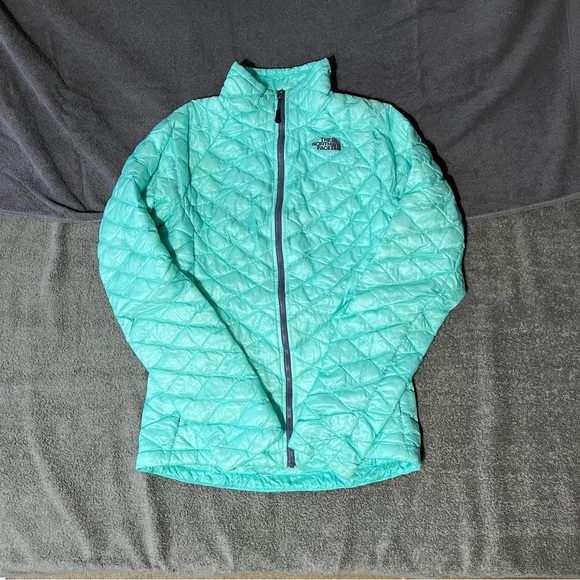 Women’s Extra Small The North Face Thermoball Teal Puffer Jacket - Picture 1 of 8
